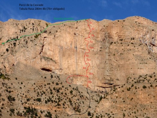 Paroi de la Cascade - via Tabula Rasa