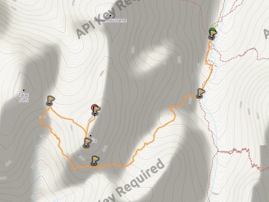 Afella collados 1 mapa