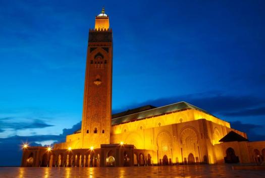 Hassan II Mosque in Casablanca, Morocco Africa