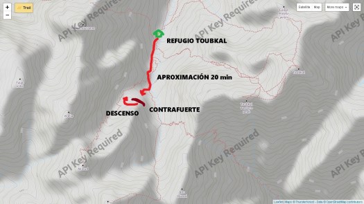 contrafort traonja localització